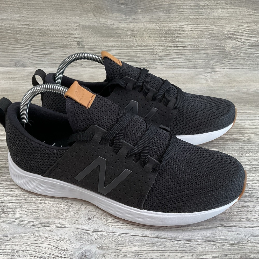 New Balance Fresh Foam Sport V1 Womens 9.5 B Black Running Shoes Sneakers NEW